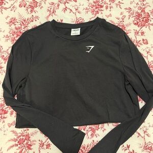 Gymshark Women's Black Long-Sleeve